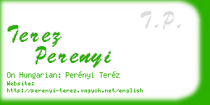 terez perenyi business card